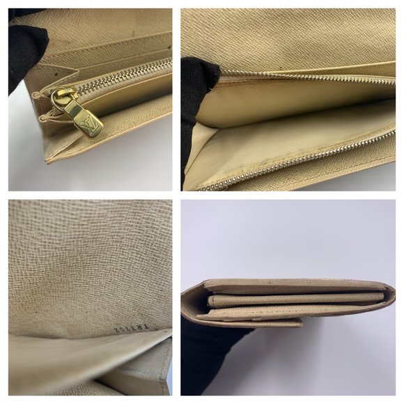 Authentic Louis Vuitton DA White Long Wallet - Picture 14 of 15